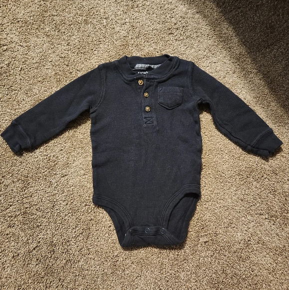 Boy's 9 Months Set of Long Sleeve Bodysuits - Picture 4 of 9